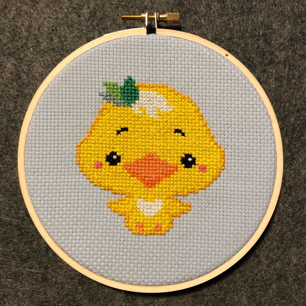 Handmade Duck 🦆 Cross Stitch